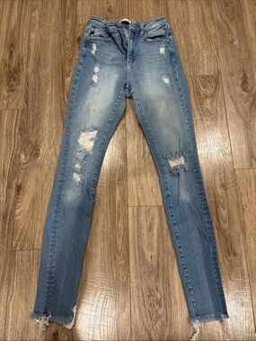 KanCan Light Blue Distressed Skinny Jeans